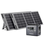 P010 800w (512Wh) + Zonnepaneel 100w ×2