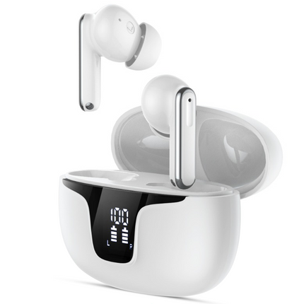 Smartgoodz Novabeats Wireless Earbuds - 40 Hours Playtime,ENC ANC Ergonomic Design and 9D Surround Sound 