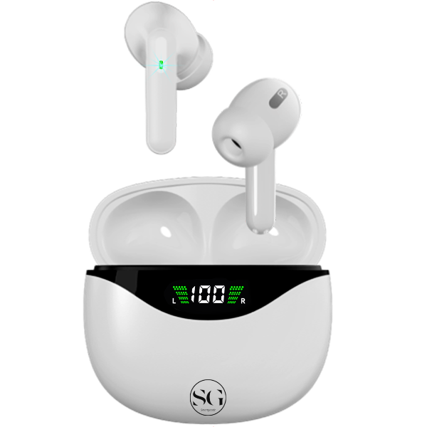 Smartgoodz Echostreams Wireless Earbuds - 30 Hours Playtime, Ergonomic Design and 9D HIFI Sound